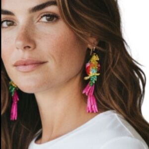 Bright Tropical Parrot Earrings – Colorful Fun Dangle Jewelry